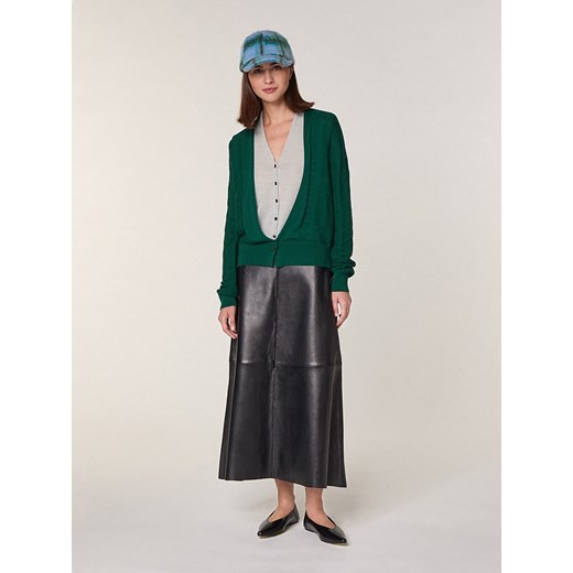 Rodier Wełniany kardigan w kolorze zielonym ze sklepu Limango Polska w kategorii Swetry damskie - zdjęcie 187752765