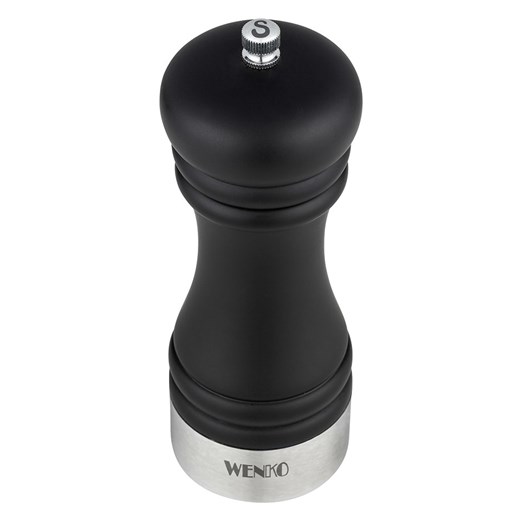 Wenko Młynek &quot;Sali&quot; w kolorze srebrno-czarnym do soli - wys. 17,5 x Ø 5 cm ze sklepu Limango Polska w kategorii Młynki do soli i pieprzu - zdjęcie 187753486