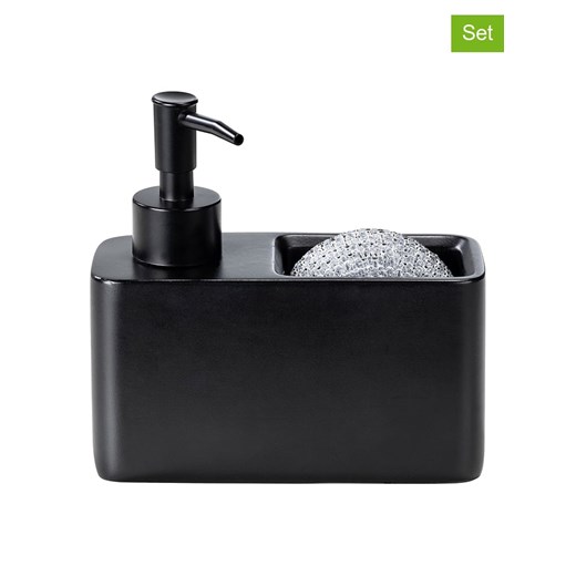 Wenko 2-częściowy zestaw &quot;Resa&quot; w kolorze czarnym ze sklepu Limango Polska w kategorii Dozowniki do mydła - zdjęcie 187753586