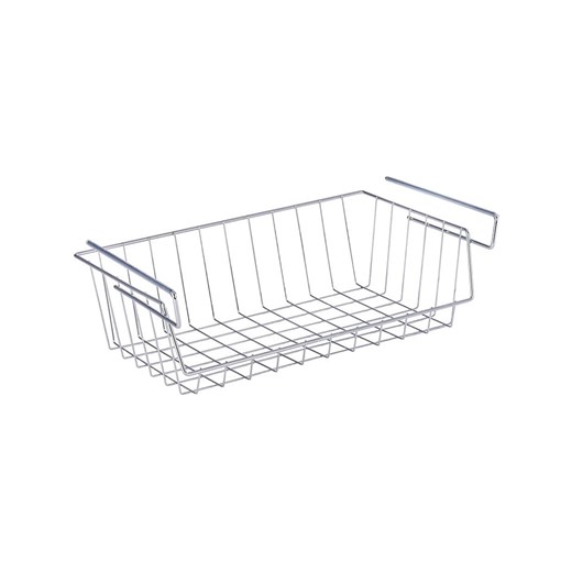 Wenko Koszyk w kolorze srebrnym na regał - 44 x 15 x 27 cm ze sklepu Limango Polska w kategorii Pojemniki kuchenne - zdjęcie 187753778