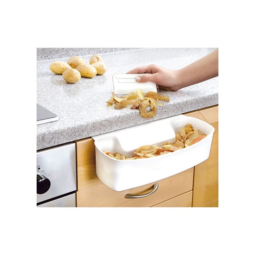 Wenko Pojemnik w kolorze białym na obierki  - 32 x 17 x 9 cm ze sklepu Limango Polska w kategorii Akcesoria kuchenne - zdjęcie 187753795