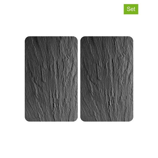 Wenko Płyty (2 szt.) w kolorze czarnym na kuchenkę - 30 x 52 cm ze sklepu Limango Polska w kategorii Akcesoria kuchenne - zdjęcie 187754075