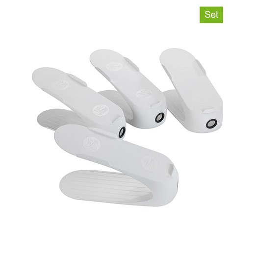 Wenko Stojaki (4 szt.) w kolorze białym na buty - 29 x 15 x 11,5 cm ze sklepu Limango Polska w kategorii Szafy - zdjęcie 187754088