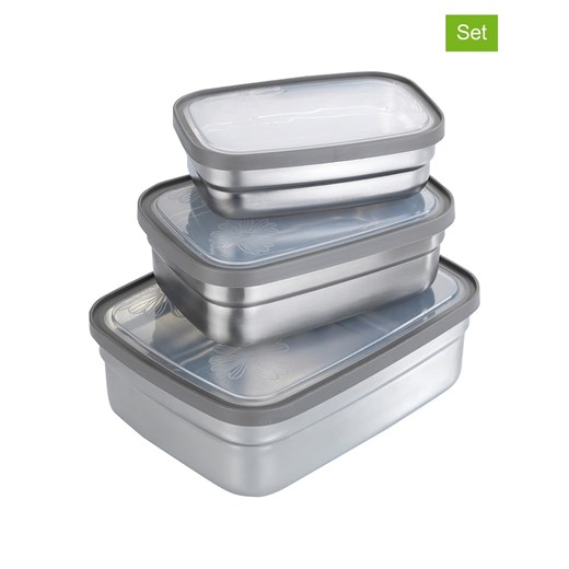 Wenko Pojemniki (3 szt.) w kolorze szarym - 1,2 l ze sklepu Limango Polska w kategorii Pojemniki kuchenne - zdjęcie 187754378