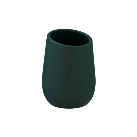 Wenko Kubek łazienkowy &quot;Badi&quot; w kolorze ciemnozielonym - wys. 11 cm x Ø 8 cm ze sklepu Limango Polska w kategorii Dozowniki do mydła - zdjęcie 187754867