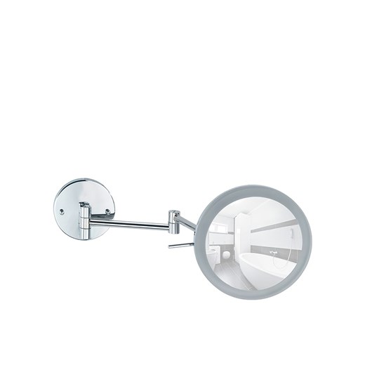 Wenko Lusterko ścienne LED &quot;Aura&quot; w kolorze srebrnym - Ø 16,5 cm ze sklepu Limango Polska w kategorii Lustra - zdjęcie 187755359