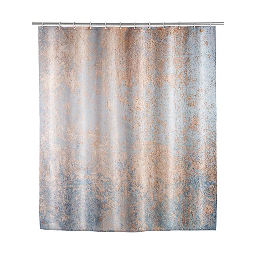 Wenko Zasłona prysznicowa &quot;Agate&quot; w kolorze błękitno-jasnobrązowym - 200 x 180 cm ze sklepu Limango Polska w kategorii Akcesoria łazienkowe - zdjęcie 187755459