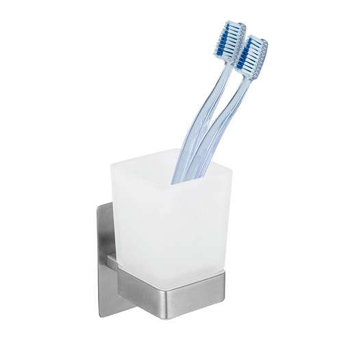 Wenko Kubek łazienkowy &quot;Turbo-Loc® Genova&quot; w kolorze białym - 9 x 13 x 6 cm ze sklepu Limango Polska w kategorii Dozowniki do mydła - zdjęcie 187755858