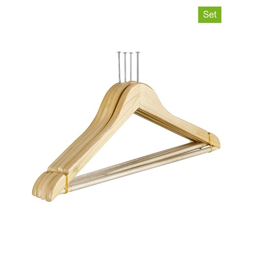 Wenko Wieszaki (4 szt.) w kolorze jasnobrązowym - 45 x 23,5 cm ze sklepu Limango Polska w kategorii Szafy - zdjęcie 187756155