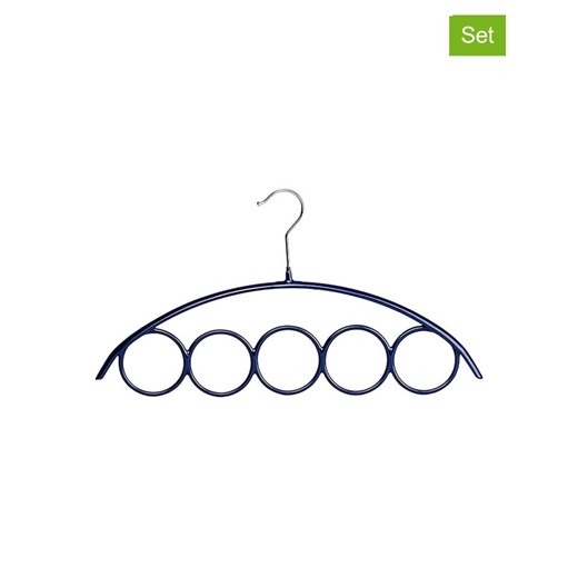 Wenko Wieszaki (2 szt.) w kolorze niebieskim na szale - 42 x 23 x 1,5 cm ze sklepu Limango Polska w kategorii Szafy - zdjęcie 187756169