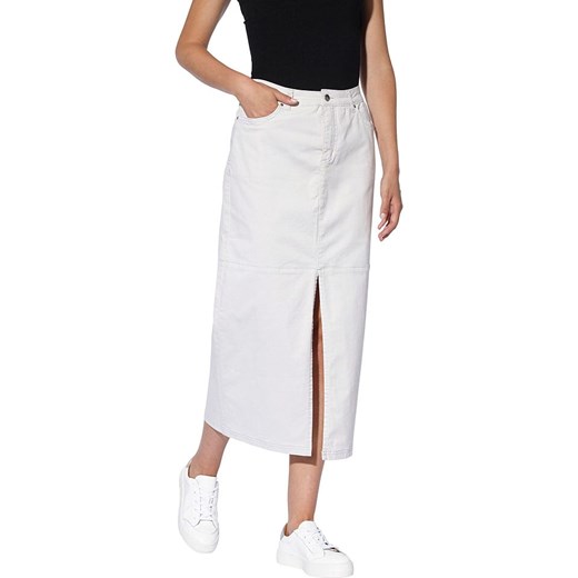 Heine Spódnica dżinsowa w kolorze białym ze sklepu Limango Polska w kategorii Spódnice - zdjęcie 187756427