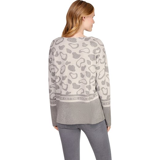 Heine Sweter w kolorze kremowo-szarym Heine 38 Limango Polska okazyjna cena