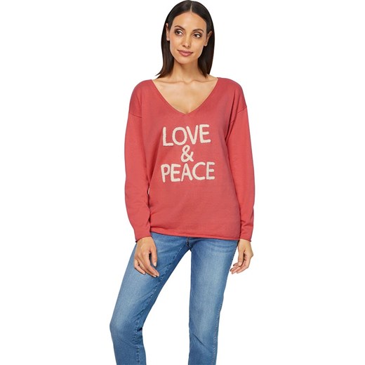 Heine Sweter w kolorze koralowym ze sklepu Limango Polska w kategorii Swetry damskie - zdjęcie 187756668