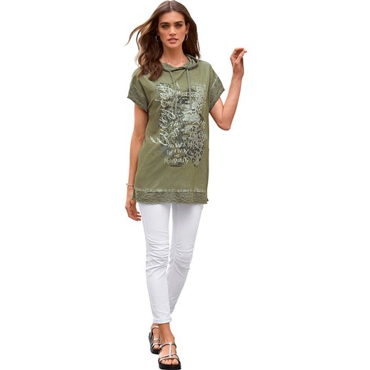 Heine Koszulka w kolorze khaki ze sklepu Limango Polska w kategorii Bluzki damskie - zdjęcie 187757067