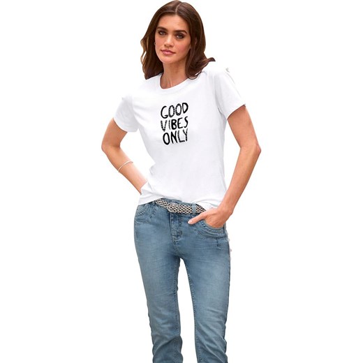 Heine Koszulka w kolorze białym ze sklepu Limango Polska w kategorii Bluzki damskie - zdjęcie 187757069