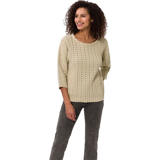 Heine Sweter w kolorze beżowym ze sklepu Limango Polska w kategorii Swetry damskie - zdjęcie 187757085