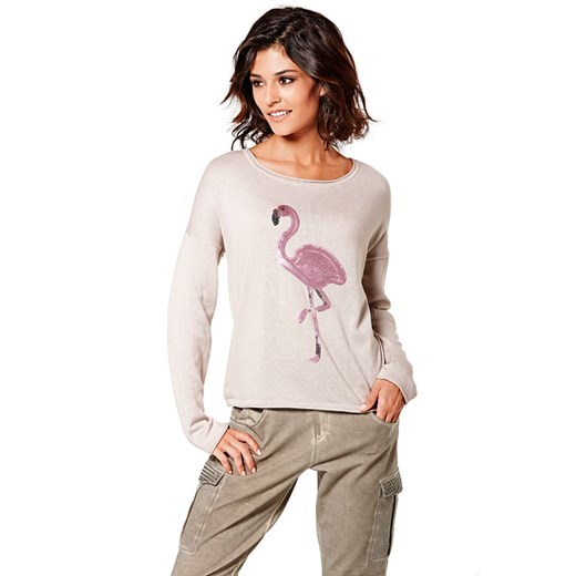 Heine Sweter w kolorze beżowym ze sklepu Limango Polska w kategorii Swetry damskie - zdjęcie 187757099