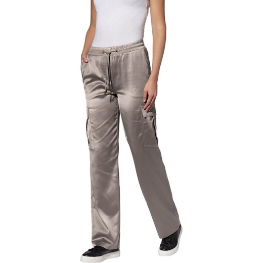 Heine Spodnie dresowe w kolorze beżowym ze sklepu Limango Polska w kategorii Spodnie damskie - zdjęcie 187757168