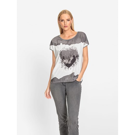 Heine Koszulka w kolorze szaro-białym ze sklepu Limango Polska w kategorii Bluzki damskie - zdjęcie 187757457