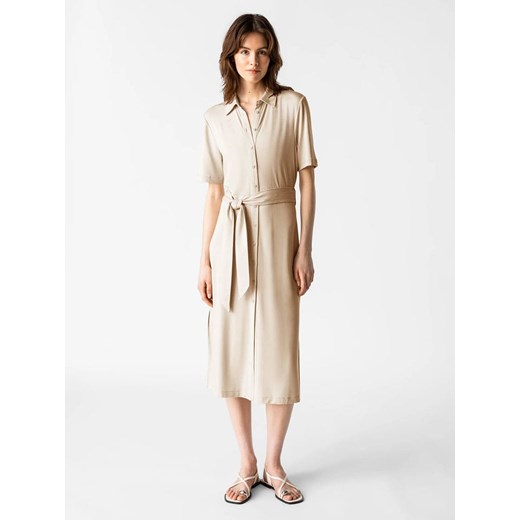 Les Lunes Sukienka &quot;Renee&quot; w kolorze beżowym ze sklepu Limango Polska w kategorii Sukienki - zdjęcie 187758028