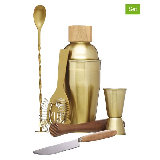 BarCraft 6-częściowy zestaw w kolorze złotym do koktajli ze sklepu Limango Polska w kategorii Naczynia - zdjęcie 187758446