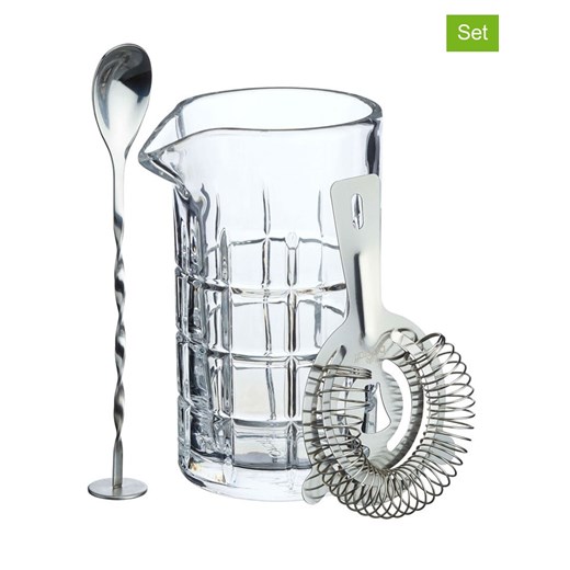 BarCraft 3-częściowy zestaw w kolorze srebrnym do koktajli ze sklepu Limango Polska w kategorii Naczynia - zdjęcie 187758465