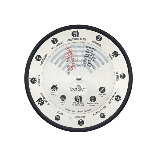 BarCraft Kompas koktajlowy w kolorze srebrno-czarnym - Ø 14 cm ze sklepu Limango Polska w kategorii Naczynia - zdjęcie 187758485