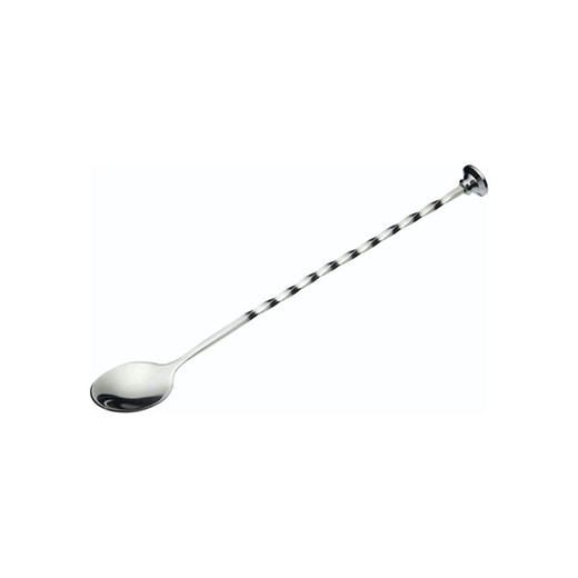 BarCraft Łyżeczka w kolorze srebrnym do koktajli - wys. 28 cm ze sklepu Limango Polska w kategorii Naczynia - zdjęcie 187758499