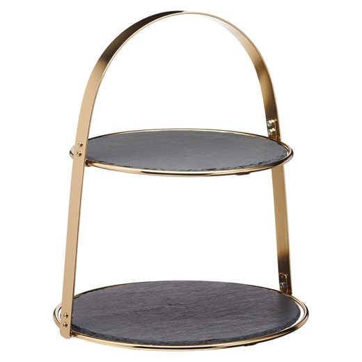 Artesa Etażerka w kolorze złoto-czarnym - wys. 35 x Ø 29,5 cm ze sklepu Limango Polska w kategorii Misy i tace dekoracyjne - zdjęcie 187758779