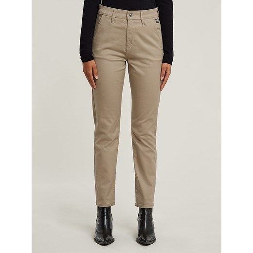 G-Star Spodnie chino w kolorze beżowym ze sklepu Limango Polska w kategorii Spodnie damskie - zdjęcie 187760569