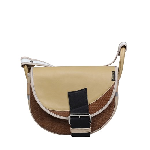 beżowo żółta damska torebka listonoszka skórzana na ramię Freshman Mi ze sklepu Słoń Torbalski w kategorii Listonoszki - zdjęcie 187762435