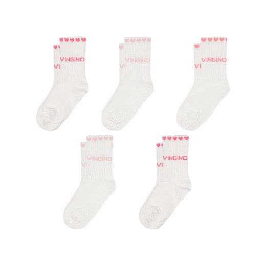 Vingino Skarpety (5 par) w kolorze biało-różowym Vingino 39-42 Limango Polska okazja