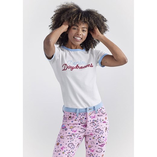 Wrangler Koszulka w kolorze białym Wrangler S okazja Limango Polska