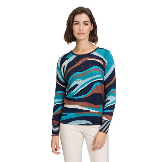 Betty Barclay Sweter w kolorze turkusowo-jasnobrązowo-niebieskim ze sklepu Limango Polska w kategorii Swetry damskie - zdjęcie 187765178