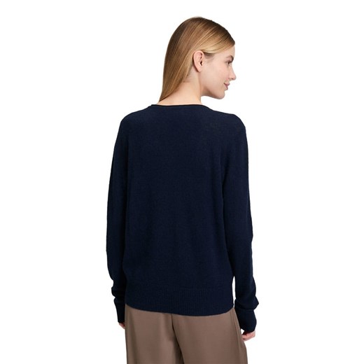 Betty Barclay Kaszmirowy sweter w kolotze granatowym 38 okazja Limango Polska
