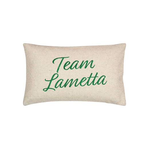 PAD Concept Poszewka &quot;Team Lametta&quot; w kolorze beżowo-zielonym na poduszkę - 30 x 50 cm ze sklepu Limango Polska w kategorii Poduszki dekoracyjne - zdjęcie 187765757