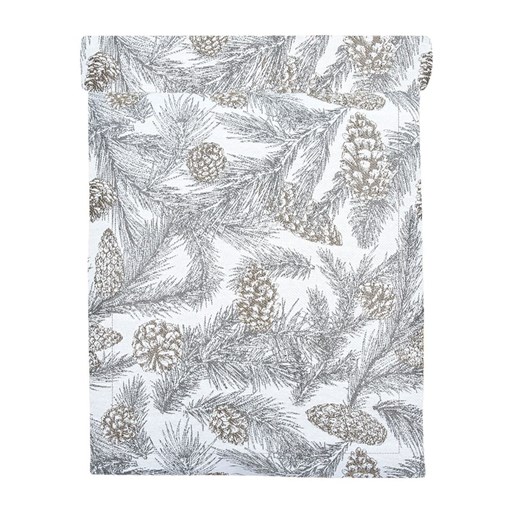 PAD Concept Bieżnik &quot;Season&quot; w kolorze szaro-białym - 150 x 45 cm ze sklepu Limango Polska w kategorii Obrusy i bieżniki - zdjęcie 187765778