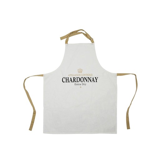 Mars &amp; More Fartuch kuchenny &quot;Chardonnay&quot; w kolorze białym - 85 x 70 cm ze sklepu Limango Polska w kategorii Ścierki kuchenne - zdjęcie 187765975