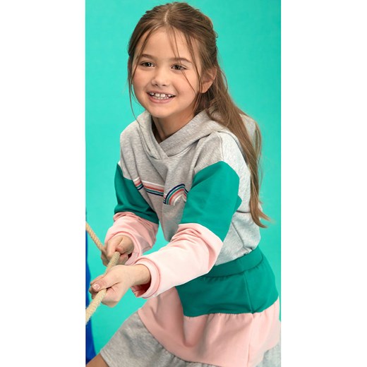 lamino Spódnica w kolorze turkusowo-jasnoróżowo-janoszarym ze sklepu Limango Polska w kategorii Spódnice dziewczęce - zdjęcie 187766046