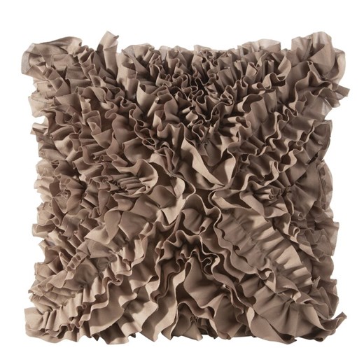 POSZEWKA MIRENA 45 X 45 CM CIEMNOBEŻOWY ze sklepu lenaodniemowlakadoszkolniaka.pl w kategorii Poszewki na poduszki - zdjęcie 187766097