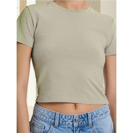 Sinsay - Crop top - zielony ze sklepu Sinsay w kategorii Bluzki damskie - zdjęcie 187766427
