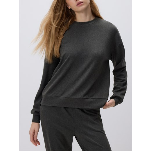 Reserved - Gładka bluza - ciemnoszary ze sklepu Reserved w kategorii Bluzy damskie - zdjęcie 187766988