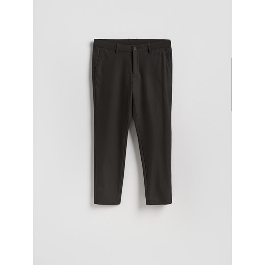 Reserved - Spodnie chino slim fit - ciemnobrązowy ze sklepu Reserved w kategorii Spodnie męskie - zdjęcie 187767077