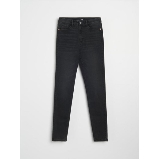 Sinsay - Spodnie jeansowe skinny - czarny ze sklepu Sinsay w kategorii Jeansy damskie - zdjęcie 187767318