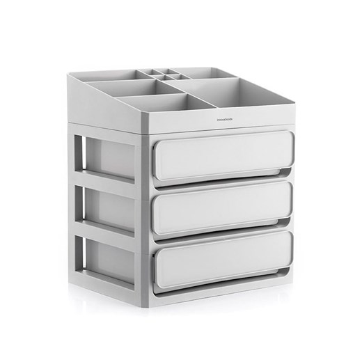 InnovaGoods Organizer w kolorze szarym na kosmetyki - 26 x 29 x 19,5 cm ze sklepu Limango Polska w kategorii Akcesoria i przechowywanie - zdjęcie 187770668