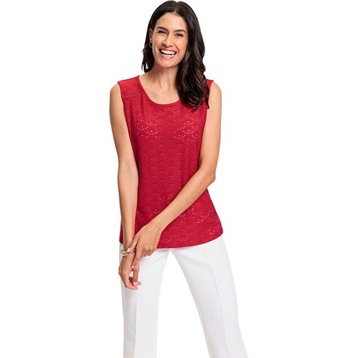 WITT WEIDEN Top dzianinowy w kolorze czerwonym ze sklepu Limango Polska w kategorii Bluzki damskie - zdjęcie 187771468