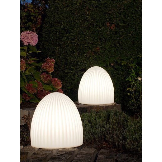 8 seasons Dekoracyjna lampa solarna LED  w kolorze białym - wys. 39 cm ze sklepu Limango Polska w kategorii Oświetlenie - zdjęcie 187772278
