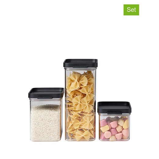 Mepal Pojemniki (3 szt.) w kolorze czarnym ze sklepu Limango Polska w kategorii Pojemniki kuchenne - zdjęcie 187772537