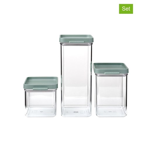 Mepal Pojemniki (3 szt.) w kolorze zielonym ze sklepu Limango Polska w kategorii Pojemniki kuchenne - zdjęcie 187772538