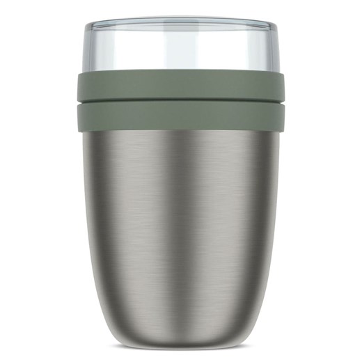 Mepal Lunchpot &quot;Ellipse&quot; w kolorze srebrno-zielonym na lunch - wys. 16,9 x Ø 10,7 cm ze sklepu Limango Polska w kategorii Pojemniki kuchenne - zdjęcie 187772758